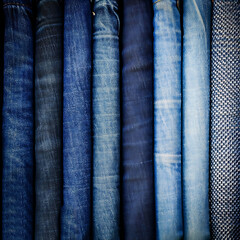 Blue jeans texture background