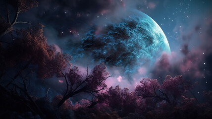 Obraz na płótnie Canvas Admire the beauty of the Magellanic Clouds. Generative Ai