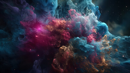 Obraz na płótnie Canvas Unlock the secrets of the Magellanic Clouds. Generative Ai