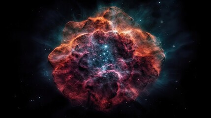 space galaxy cloud nebula. Stary night cosmos. Universe science astronomy. Supernova background generative AI