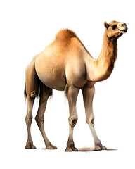 Realistic cute wild animal clipart art – camel With Generative AI.