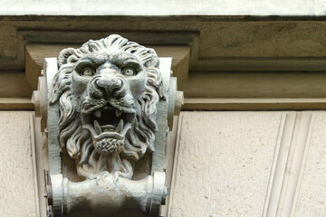 Bas-relief of a lion.