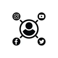 Social media Campaign icon.