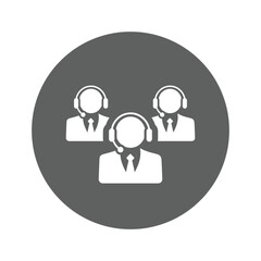 Call Center Manager flat vector