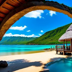 tropical resort on the beach