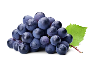 Fotobehang Grapes isolated on transparent or white background, png © Medard