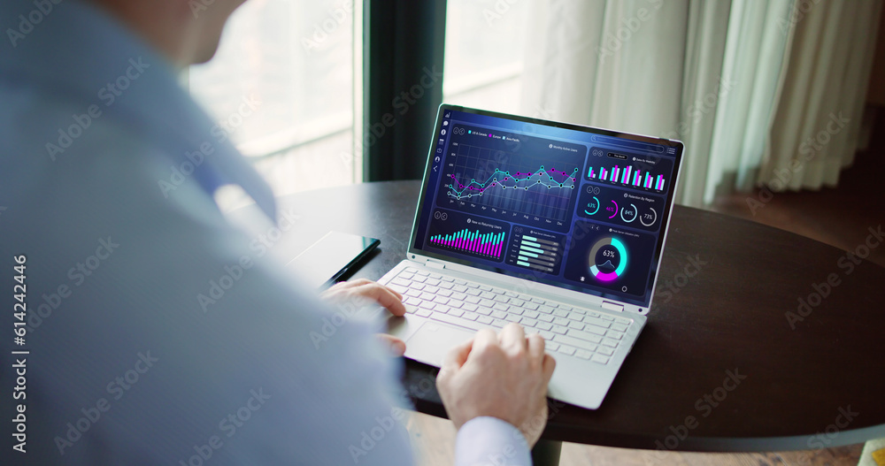 Poster kpi business analytics data dashboard