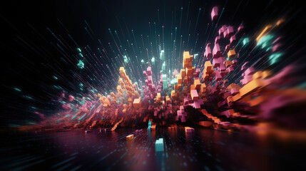 Economic emergency and Financial risk or investment danger as stock market. Generative Ai