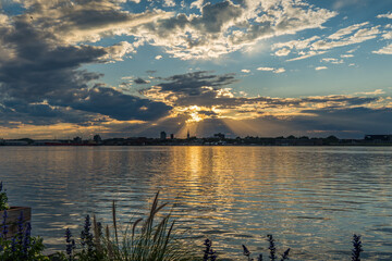 Sunset Over Trois Rivieres Canada