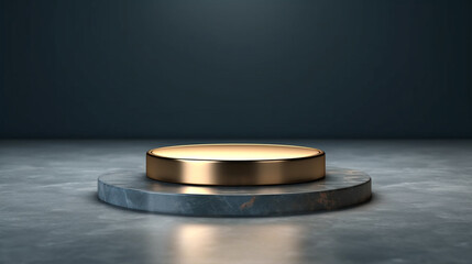 Golden Podium for product showcase