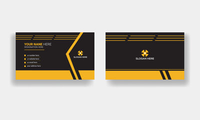 contemporary business cards with the company logo. Template for a vector business card.