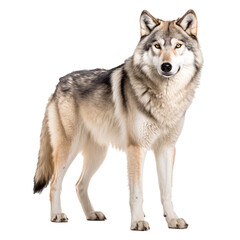 Wolf on transparent background