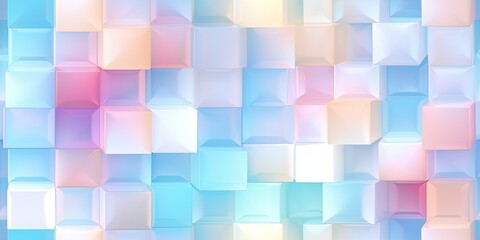 Abstract geometic 3d background, mosaic structure texture. Generative AI