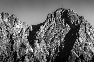 Szczyt Giewont w polskich Tatrach.