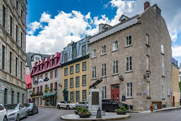 Obraz premium View of Quebec City Street