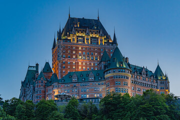 Fototapeta premium Closeup of Fairmont Le Château Frontenac