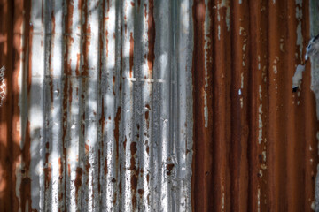 Rusted galvanized iron plate and background photo