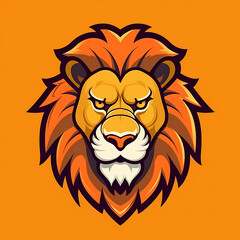 Plakat Lion Head Cartoon Illustration