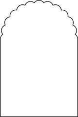 Boho frame arch png illustration modern minimalistic retro aesthetic linear arc portal logo bohemian design element mystical geometric abstract border