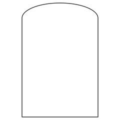 Boho frame arch vector illustration modern minimalistic retro aesthetic linear arc portal logo bohemian design element mystical geometric abstract border