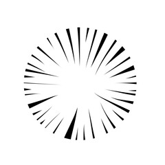 Obraz premium comic radial speed lines