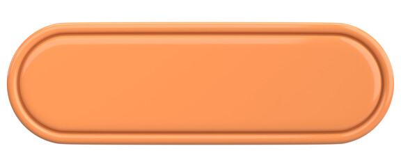 3D button. Empty button. 3D illustration.