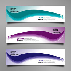 Banner background modern template, vector design	