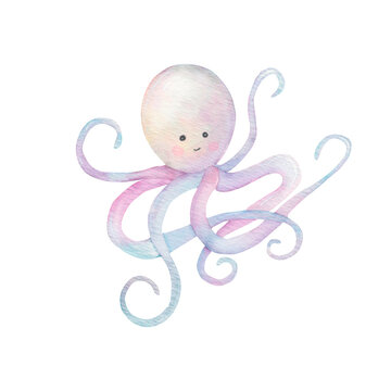recommend clip art: cute character octopus