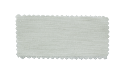 White fabric swatch samples texture isolated with clipping path