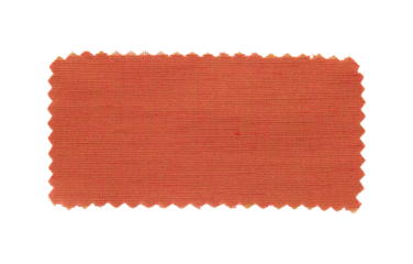 Red fabric swatch samples texture isolated with clipping path