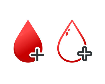 Add blood icon. Illustration vector