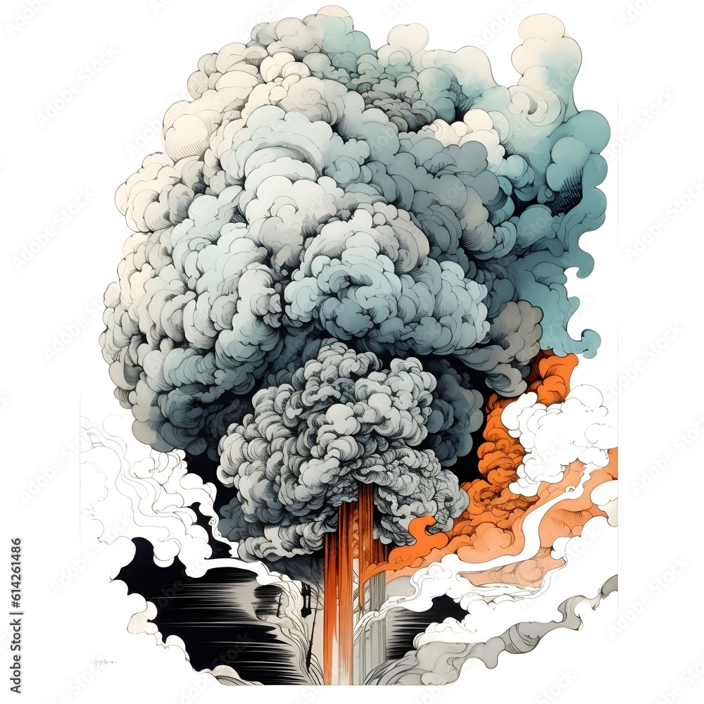 Poster background abstraction emblem the explosion