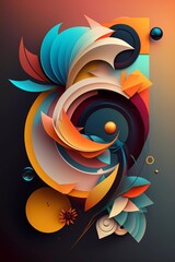 Abstract art and colorful compositions