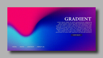 Modern Background Design with Gradient and Grain Texture. Minimalist Gradient Background with geometric shapes for Website design, landing page, wallpaper, banner, poster, flyer, and presentation