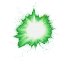 Green glowing fireball lightning plasma energy, Energy Charge, Static Electricity Lightning