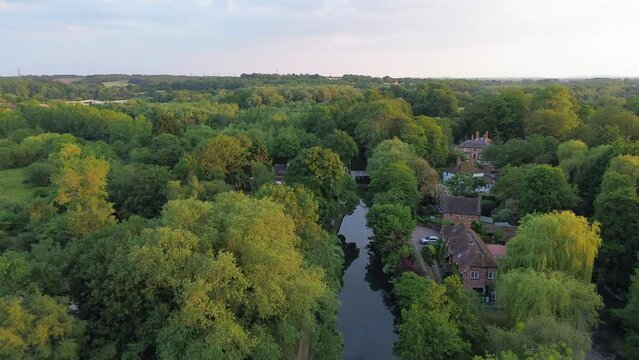 English landscape near Theale - West Berkshire UK
