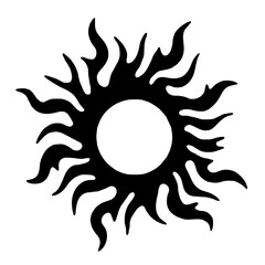 abstract sun symbol