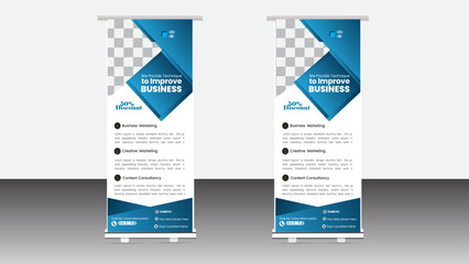 Business roll up benner design