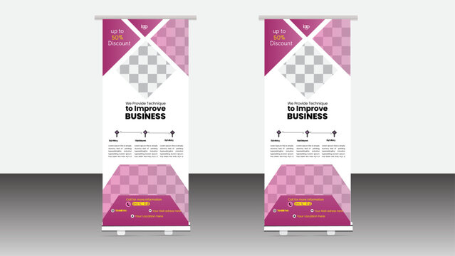 Business roll up benner design