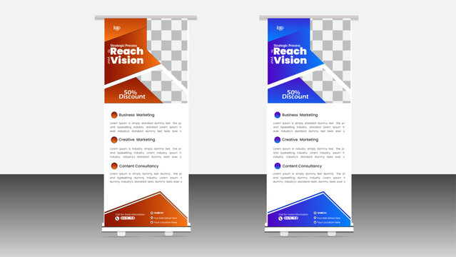 Business roll up benner design