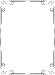 vector frames black on a white background
