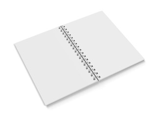 Book With Spring Binding Blank 3D Rendering