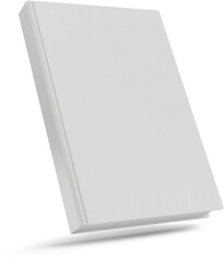 Portrait Hard Cover Closed Book Isolated 3D Rendering