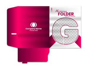 Presentation folder template design, Folder design