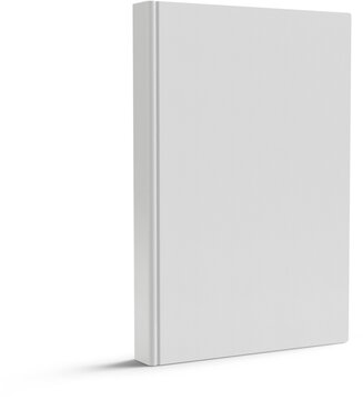 Portrait Hard Cover Closed Book Isolated 3D Rendering