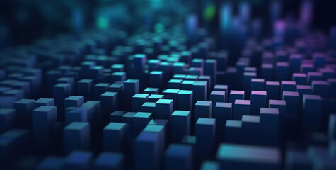 Obraz premium Modern digital abstract 3D background