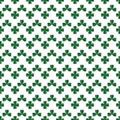 Green clover seamless pattern