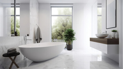 Fototapeta na wymiar Modern Elegant bathroom interior