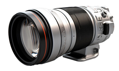 Fototapeta premium Lens isolated on the transparent background PNG. AI generative.