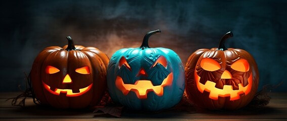 Halloween pumpkins, generated by AI